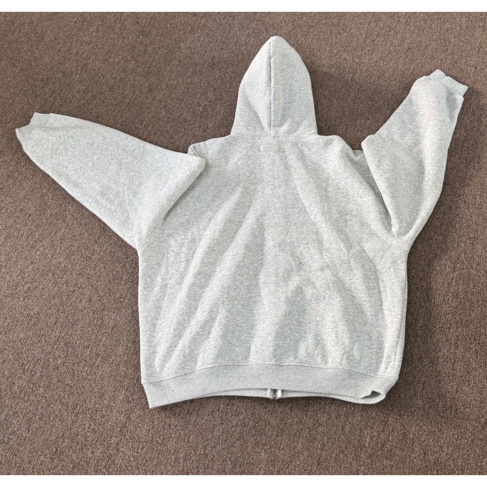 SKIMS Mens Fleece Zip Up Hoodie Light Grey Heather XL PL-ZUP-9013M - Picture 2 of 4